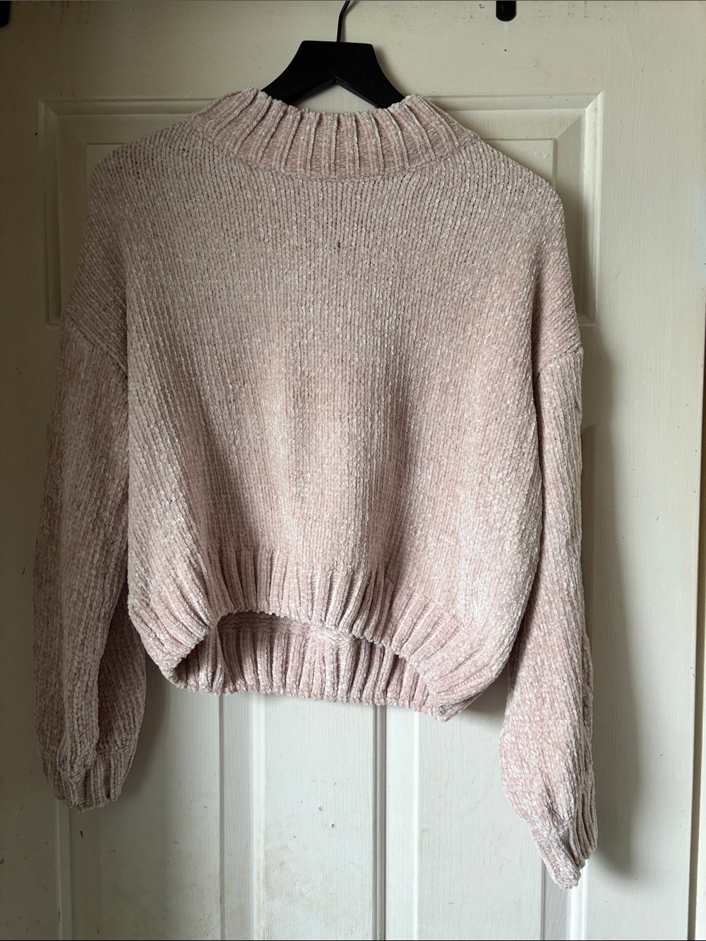 Princess Polly Cozy Blush Pink Chenille Sweater